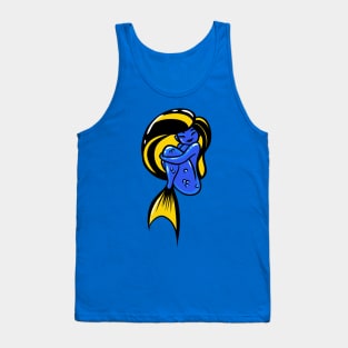 Blue Tang Mermaid Tank Top